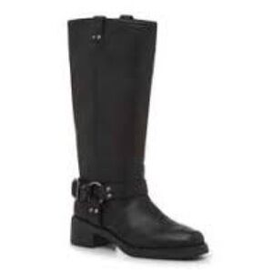 Nwob Born Oiled Leather Harness Moto Boots Lug Sole size 7 US 38 EU